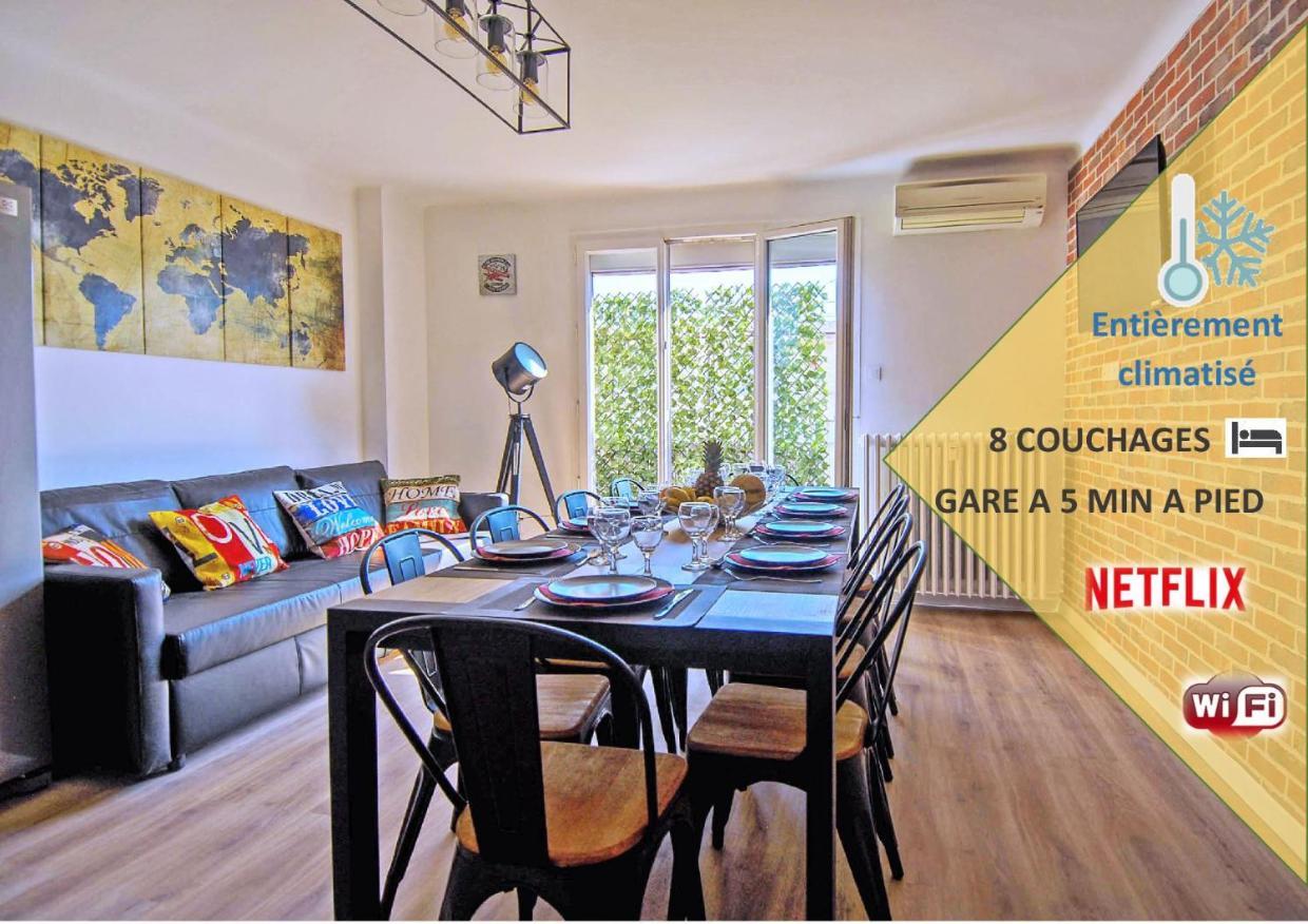 Climatise Gare Stcharles 4 Chambres Grand Balcon / Experience-Immo Μασσαλία Εξωτερικό φωτογραφία